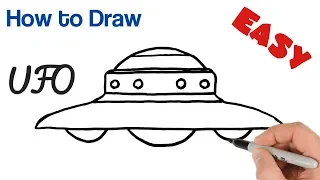 How to Draw UFO Easy for beginners Step by Step