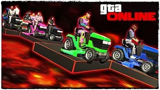 99% САДОВОДОВ НЕ СМОГЛИ ПРОЙТИ ЭТОТ ЛАКЕРСКИЙ СКИЛЛ ТЕСТ НА ГАЗОНОКОСИЛКАХ GTA 5 ONLINE, ГТА 5 ГОНКИ