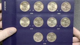 Монеты 1 доллар 2000 - 2008 года Сакагавея - парящий орёл.