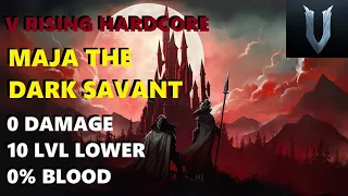 V Rising - Maja The Dark Savant | No Damage | 10 Levels Lower, 0% Blood | Solo Boss Kill