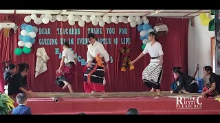 Students from  Nagaland and Manipur performing the famous Mizo Dance