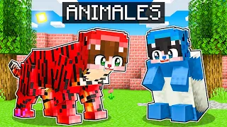 Nos Convertimos En ANIMALES En Minecraft!