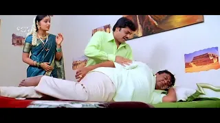 Doddanna Purposely Disturbing Shashikumar on First Night Day - ree swalpa bartheera movie part-3