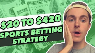 Turning $20 Into $420 Sports Betting | MLB Parlay/Straight Bet Strategy!