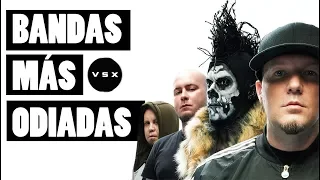 Top 8 bandas más odiadas de rock