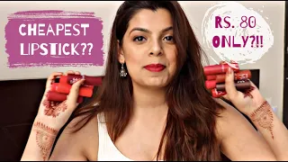 *OMG*MOST AFFORDABLE LIPSTICK WORTH RS.80 ONLY??