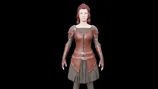 elven archer character timelapse