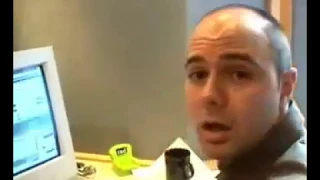 Karl Pilkington working at XFM (EARLIEST KNOWN FOOTAGE)