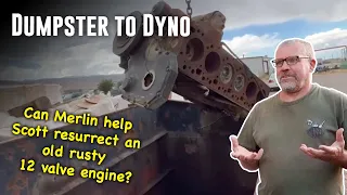 Dumpster to Dyno: Resurrecting a Rusted Cummins 12 Valve Engine - Part 1  @MerlinsOldSchoolGarage