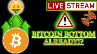 ⚠️BITCOIN BOTTOM ALREADY!?🚀 LIVE COVERAGE🔴⚠️Crypto Price Analysis TA/ BTC Cryptocurrency News Today