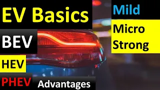 BASICS of ELECTRIC VEHICLES | BEV | HEV | PHEV | Advantages, Disadvantages, and Classifications