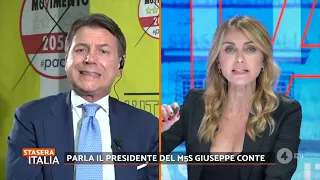 Giuseppe Conte - intervista a Stasera Italia | 2/06/2024