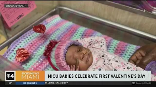 Broward Health Medical Center NICU babies celebrated first Valentine's Day