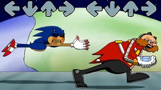 Friday Night Funkin' Sonic Exe 3.0 vs Eggman | FNF Chaos Emerald