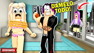 MI MEJOR AMIGA ES ACOSADA en ROBLOX BROOKHAVEN RP - KATY ROBLOX