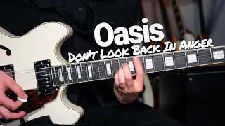 Oasis - 'Don't Look Back In Anger' Guitar Lesson Tutorial + SOLO & JAM TRACK!