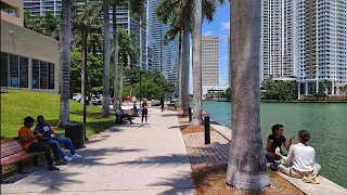 4K Brickell Water Front , Spring City Walking Tour , Miami FL , April 23 2024