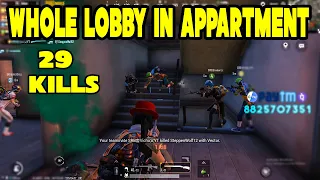 Whole Lobby In Appartment - Pubg Mobile 29 Team Kills