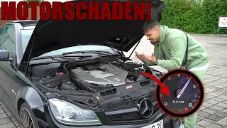 DER ERSTE SCHADEN AM C63 AMG😭 | MKL LEUCHTET, MOTORSCHADEN?