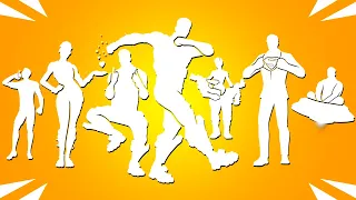 Top 100 Popular Fortnite Dances With Best Music (Rick Dance, Ska-Stra, Build Up, Socks, Lil' Saucer)