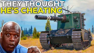 Players thought he is CHEATING in FV4005 | World of Tanks