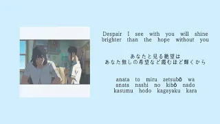 【RADWIMPS】KANATA HALUKA  カナタハルカ- Suzume no Tojimari【Eng sub】