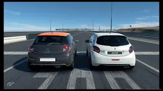 Citroen DS3'11 VS 208 GTi by Peugeot Sport'14|  Drag Race #126