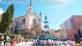 Tiny Tour | Vilafranca Spain | Enjoy a human tower performance in Vilafranca del Penedès | 2021 Sep