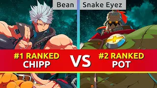 GGST ▰ Bean (#1 Ranked Chipp) vs Snake Eyez (#2 Ranked Potemkin). Guilty Gear Strive