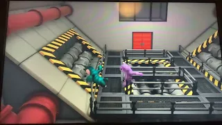 Playing gang beasts with Finlay
