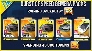 Asphalt 9 | Burst of Speed | Gemera Packs opening | Raining jackpots?