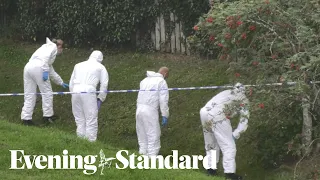 Forensics begin to investigate the scene of tragic Keyham shooting