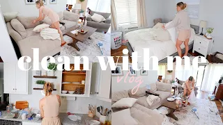 CLEAN WITH ME vlog | cleaning, new furniture + chatty GRWM