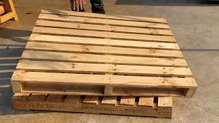 Transforming Old Pallets into a Unique Outdoor Seating Set // Using Only Recycled Pallets
