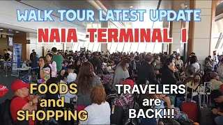 WALK TOUR AT NAIA TERMINAL 1 LATEST UPDATE, FOODS AND SHOPPING || Big Brother Journey