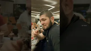 Khabib and Islam makhachev have iftar together