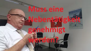 Muss eine Nebentätigkeit genehmigt werden?