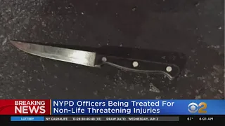 NYPD: Officers Shot, Stabbed In Brooklyn Expected To Survive