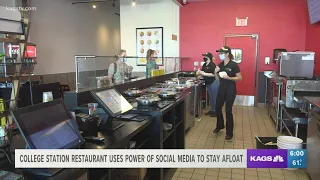 Struggling College Station restaurant uses power of social media