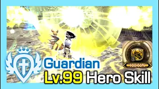 Lv99 Guardian Hero Skill (New) / How much Gauge% per skill / Dragon Nest Korea (2023 June)