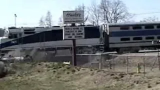 Train crashes Into Small Car At high speed!