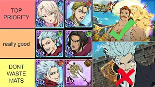 HOLY RELIC PRIORITY TIER LIST! Seven Deadly Sins: Grand Cross