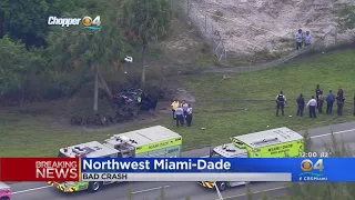 2 Hospitalized Following Crash In NW Miami-Dade