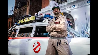 Ghostbusters fan tours movie’s iconic filming locations around NYC in $125K hearse he fully restored