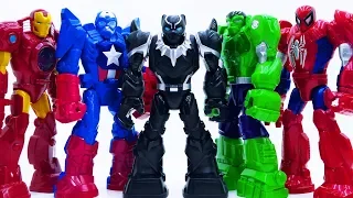 Power Rangers & Marvel Avengers Toys Pretend Play | Super Hero Vs Triple Dragon