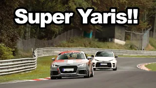Audi TT RS fails to understeer away from the GR Yaris on the Nürburgring!