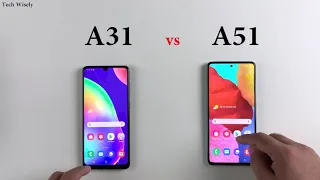 SAMSUNG A31vs A51 Speed Test & Size Comparison