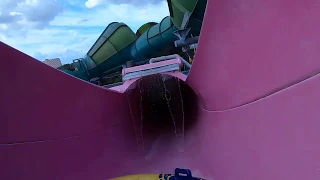 Whanau Way water slide (pink) POV at Aquatica Orlando