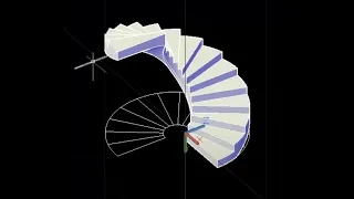 The Art of the Spiral Staircase(فن الدرج الحلزوني) with AutoCAD 2023