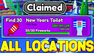 *REAL NOT CLICKBAIT* HOW TO GET ALL 30 FIREWORKS LOCATIONS in TOILET TOWER DEFENSE ROBLOX